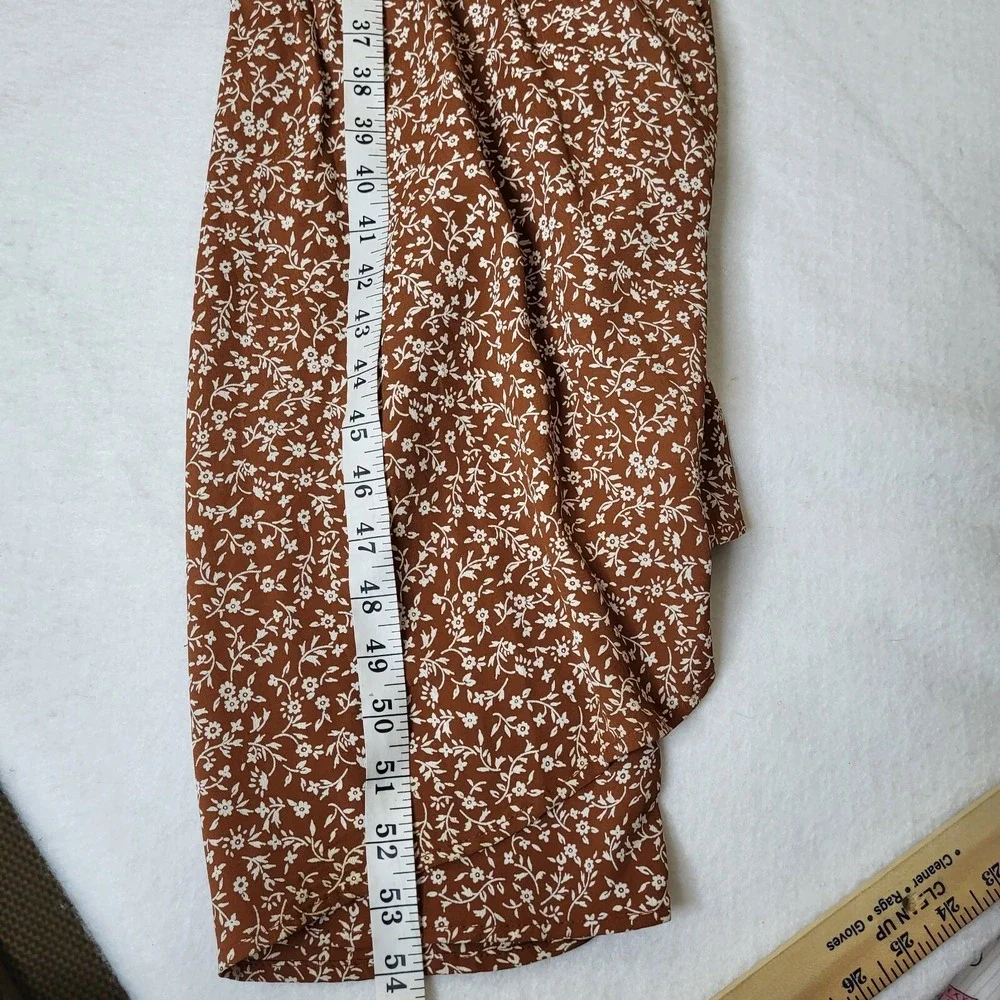 Flynn Skye Dreamy Women's brown white Floral Maxi Dress Size XS